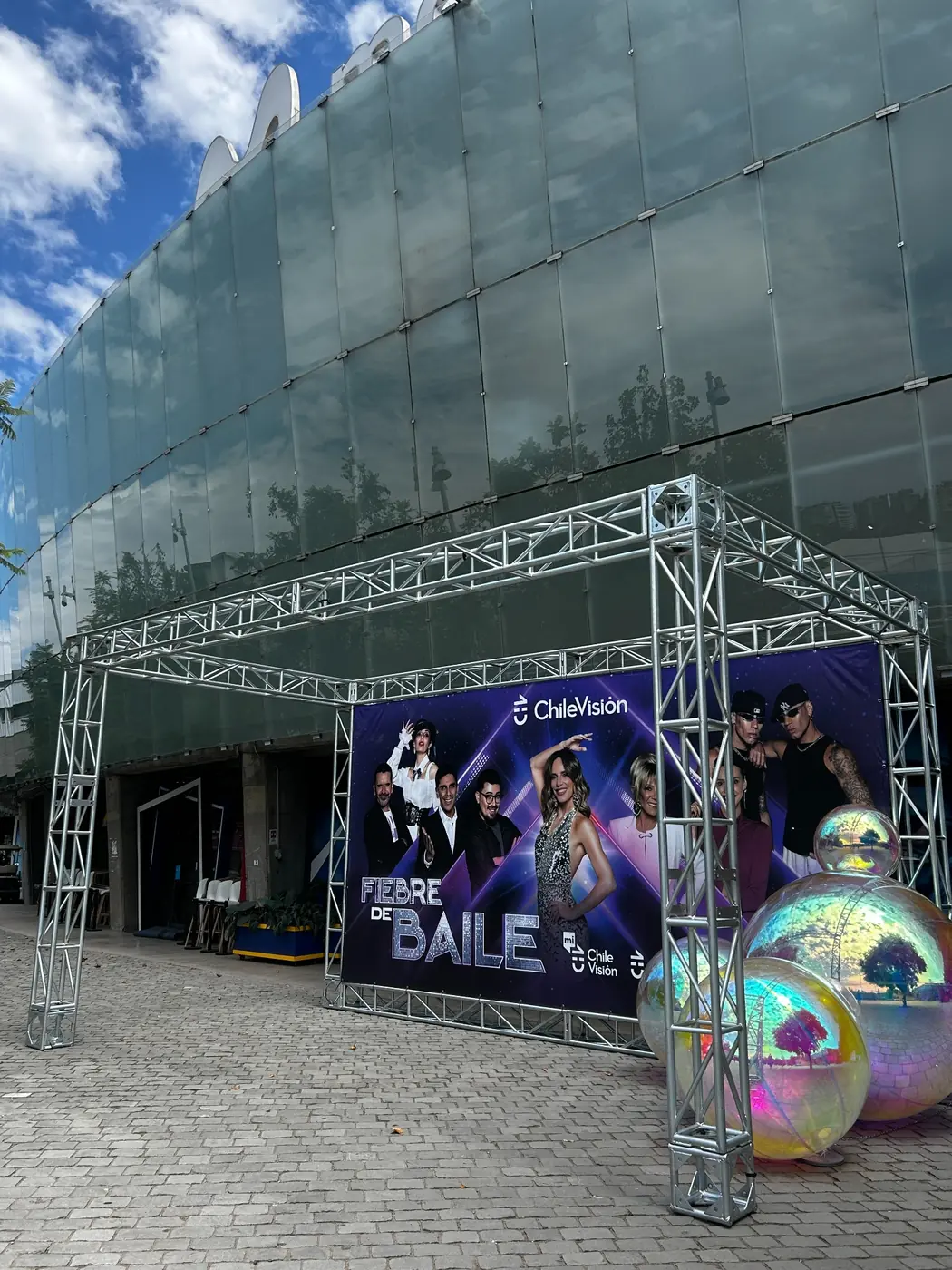 Stand Truss Chilevisión para Final Fiebre de Baile · Movistar Arena, proyecto realizado por PRAVUS